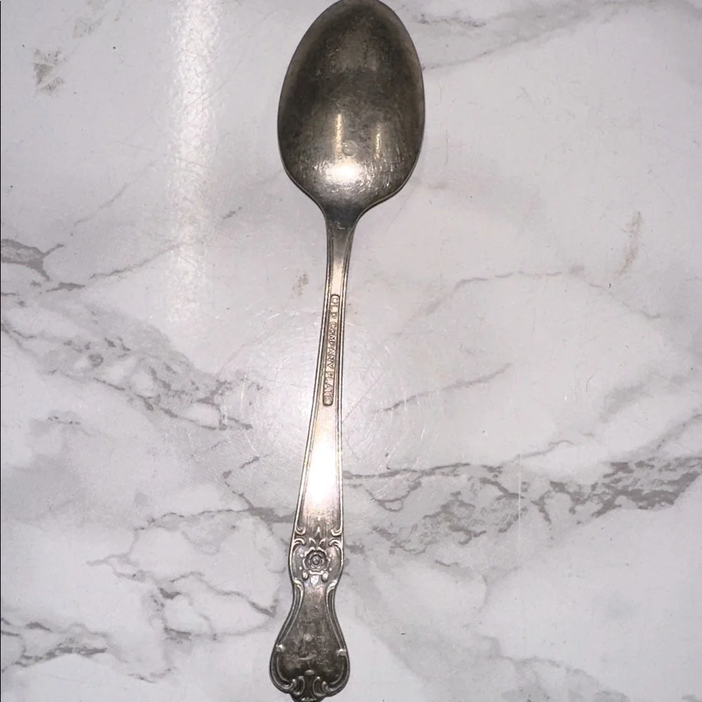 OLD COMPANY PLATE Elegant Silver Spoon